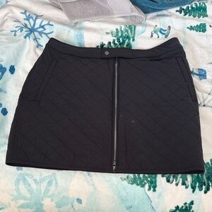 Black Quilted Women's Skirt